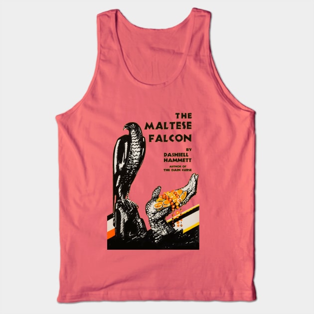 The Maltese Falcon Novel Cover Tank Top by MovieFunTime